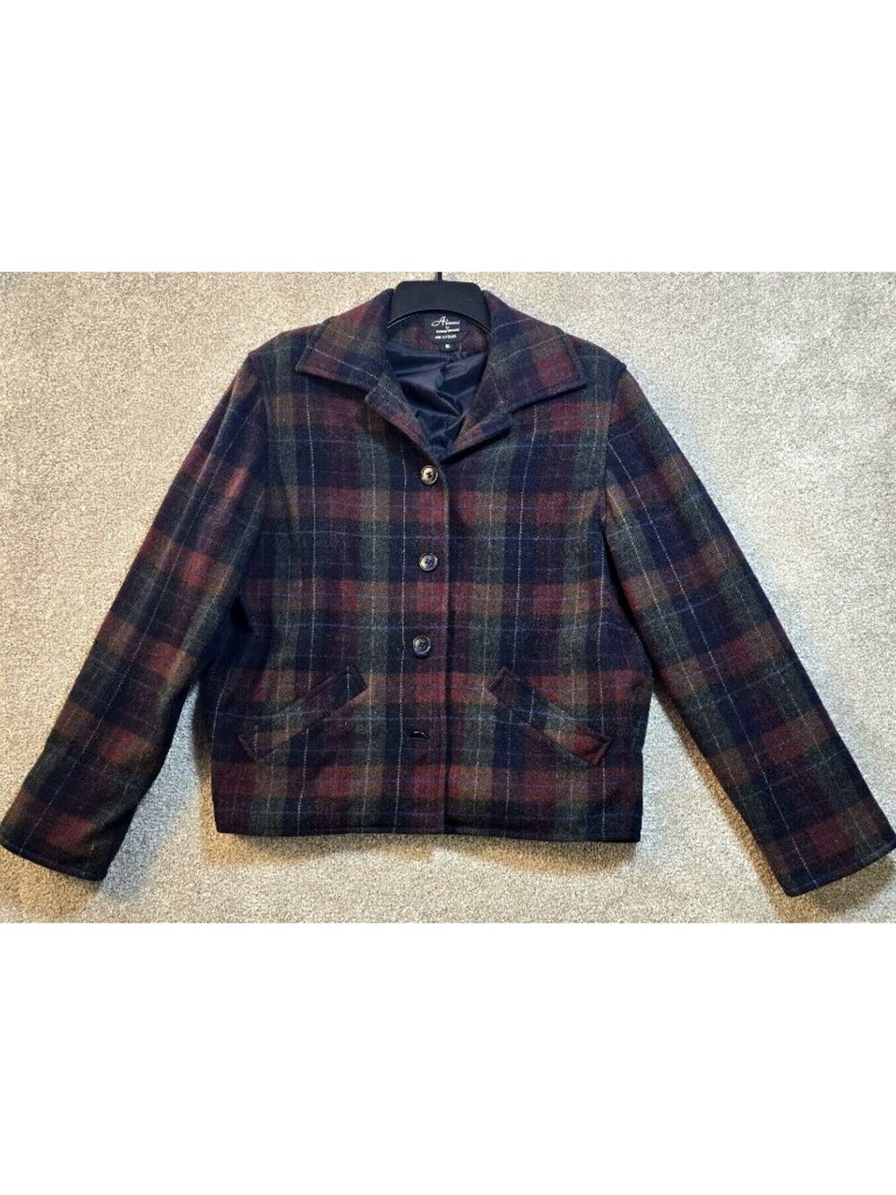 Alanni by Donnybrook Vtg Jacket Short Plaid Lined Casual Dress Preppy Women's 10